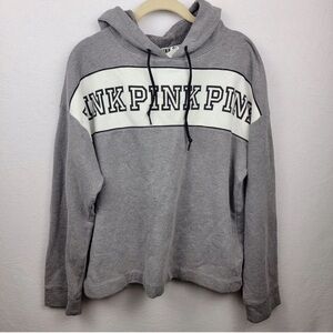 Gray PINK Hoodie